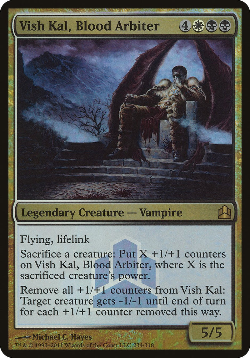 Vish Kal, Blood Arbiter (Launch) (Oversized) [Commander 2011 Oversized] - The Mythic Store | 24h Order Processing