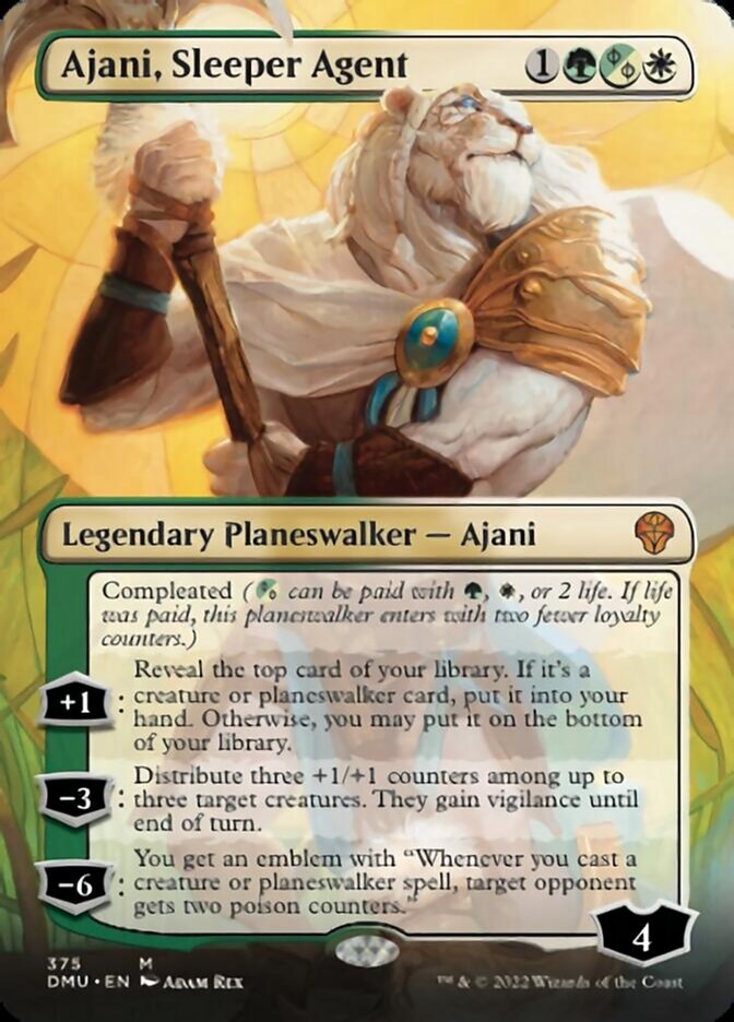 Ajani, Sleeper Agent (Borderless) (375) [Dominaria United] - The Mythic Store | 24h Order Processing