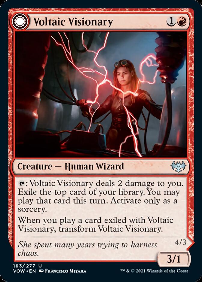 Voltaic Visionary // Volt-Charged Berserker [Innistrad: Crimson Vow] - The Mythic Store | 24h Order Processing