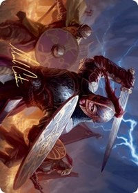 Beskir Shieldmate Art Card (Gold-Stamped Signature) [Kaldheim Art Series] - The Mythic Store | 24h Order Processing