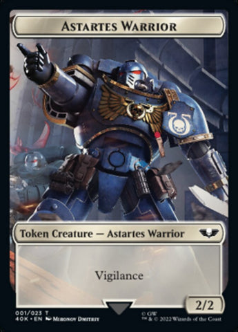 Astartes Warrior (001) // Robot Double-Sided Token [Warhammer 40,000 Tokens] - The Mythic Store | 24h Order Processing