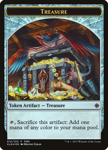 Pirate // Treasure Double-Sided Token [Friday Night Magic 2017] - The Mythic Store | 24h Order Processing
