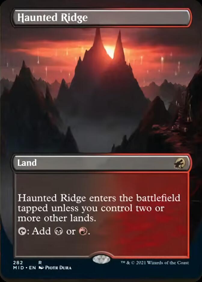 Haunted Ridge (Borderless Alternate Art) [Innistrad: Midnight Hunt] - The Mythic Store | 24h Order Processing