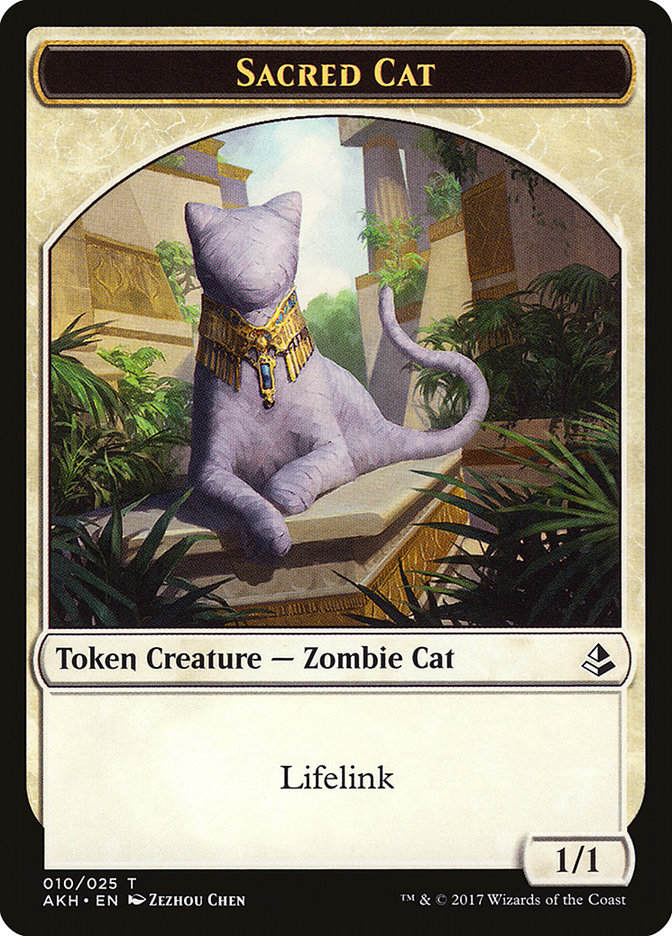 Sacred Cat // Insect Double-Sided Token [Amonkhet Tokens] - The Mythic Store | 24h Order Processing