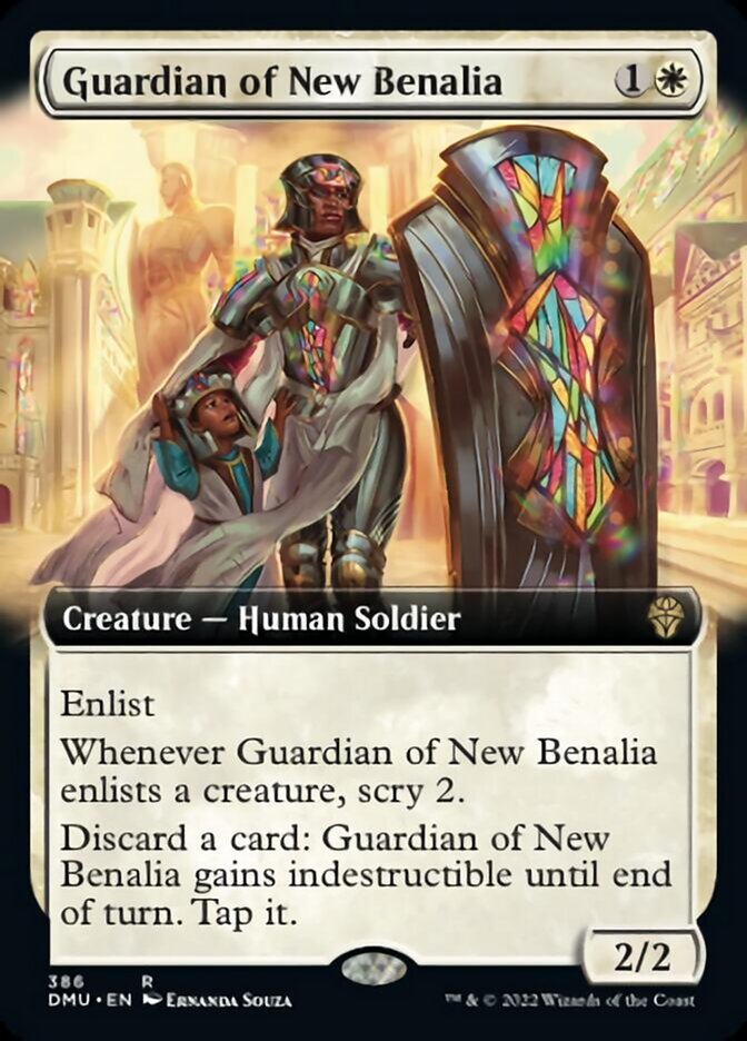 Guardian of New Benalia (Extended Art) [Dominaria United] - The Mythic Store | 24h Order Processing