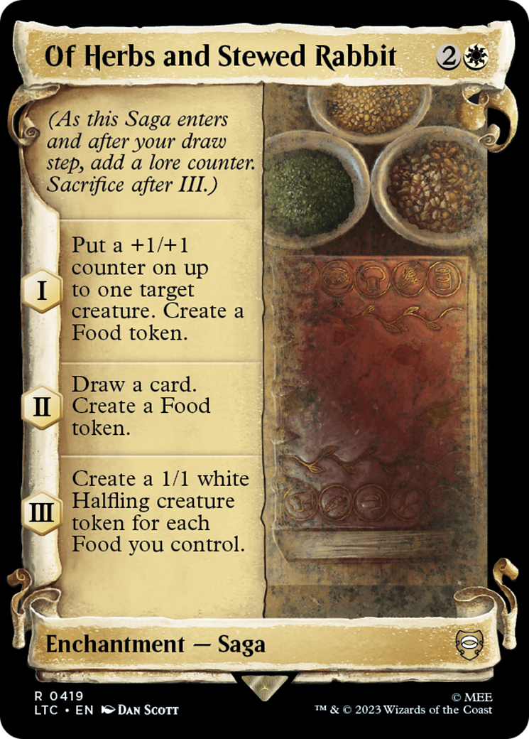 Of Herbs and Stewed Rabbit [The Lord of the Rings: Tales of Middle-Earth Commander Showcase Scrolls] - The Mythic Store | 24h Order Processing