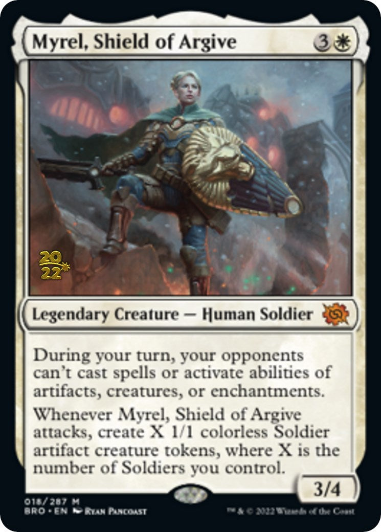 Myrel, Shield of Argive [The Brothers' War Prerelease Promos] - The Mythic Store | 24h Order Processing