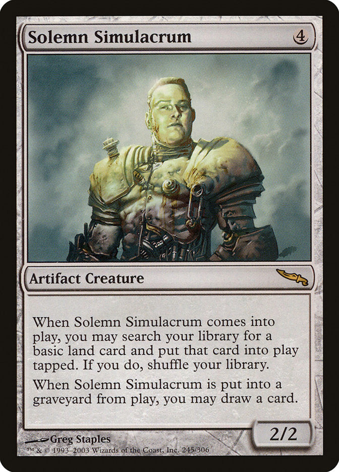 Solemn Simulacrum [Mirrodin] - The Mythic Store | 24h Order Processing