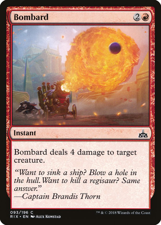 Bombard [Rivals of Ixalan] - The Mythic Store | 24h Order Processing