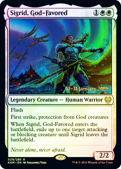 Sigrid, God-Favored [Kaldheim Prerelease Promos] - The Mythic Store | 24h Order Processing