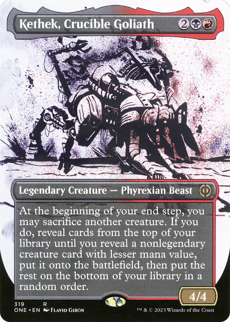 Kethek, Crucible Goliath (Borderless Ichor) [Phyrexia: All Will Be One] - The Mythic Store | 24h Order Processing