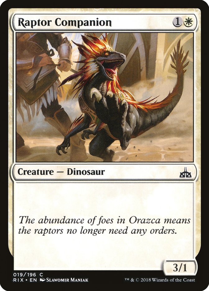 Raptor Companion [Rivals of Ixalan] - The Mythic Store | 24h Order Processing