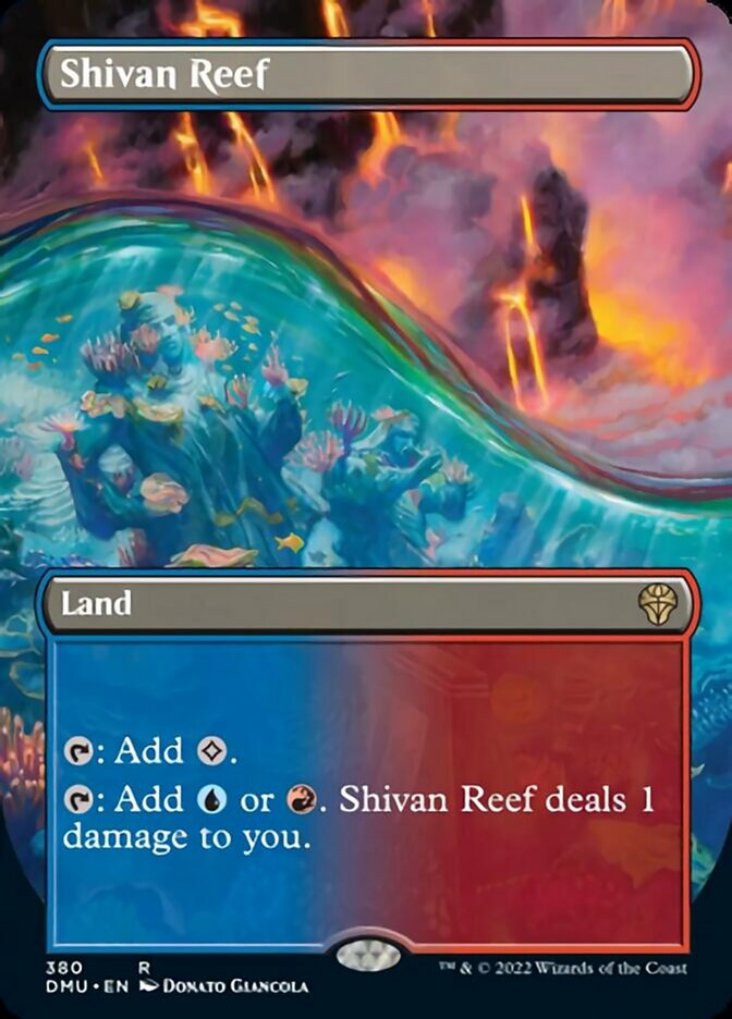 Shivan Reef (Borderless Alternate Art) [Dominaria United] - The Mythic Store | 24h Order Processing