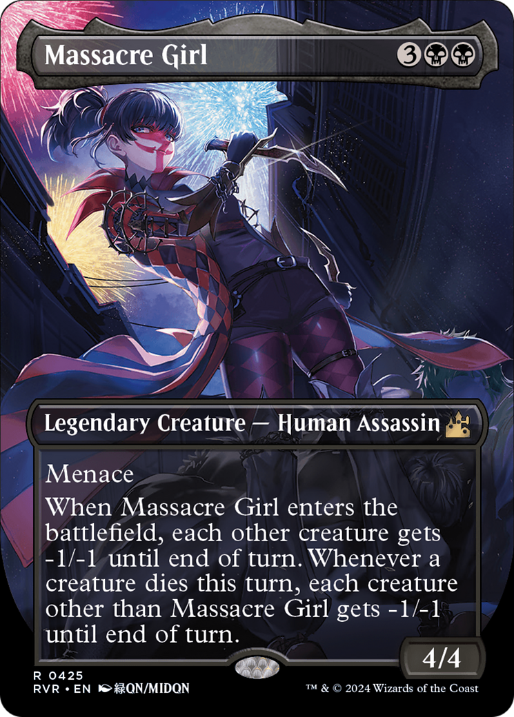 Massacre Girl (Anime Borderless) [Ravnica Remastered] - The Mythic Store | 24h Order Processing