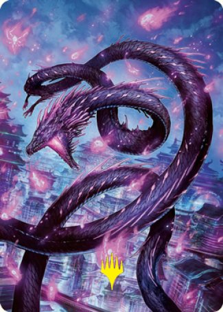 Junji, the Midnight Sky 2 Art Card (Gold-Stamped Signature) [Kamigawa: Neon Dynasty Art Series] - The Mythic Store | 24h Order Processing