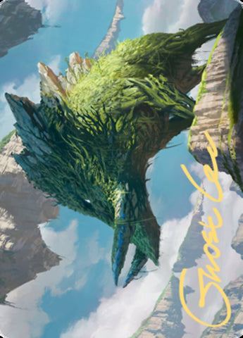 Yasharn, Implacable Earth Art Card (Gold-Stamped Signature) [Zendikar Rising Art Series] - The Mythic Store | 24h Order Processing