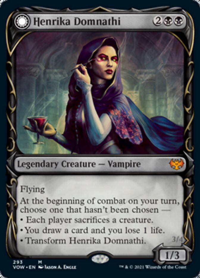 Henrika Domnathi // Henrika, Infernal Seer (Showcase Fang Frame) [Innistrad: Crimson Vow] - The Mythic Store | 24h Order Processing