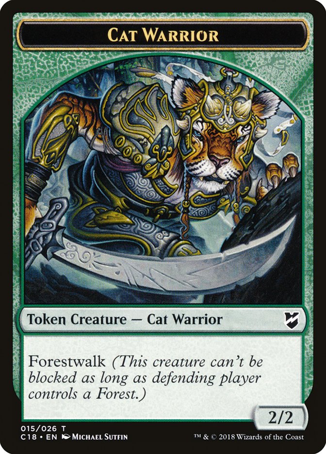 Cat Warrior Token [Commander 2018 Tokens] - The Mythic Store | 24h Order Processing
