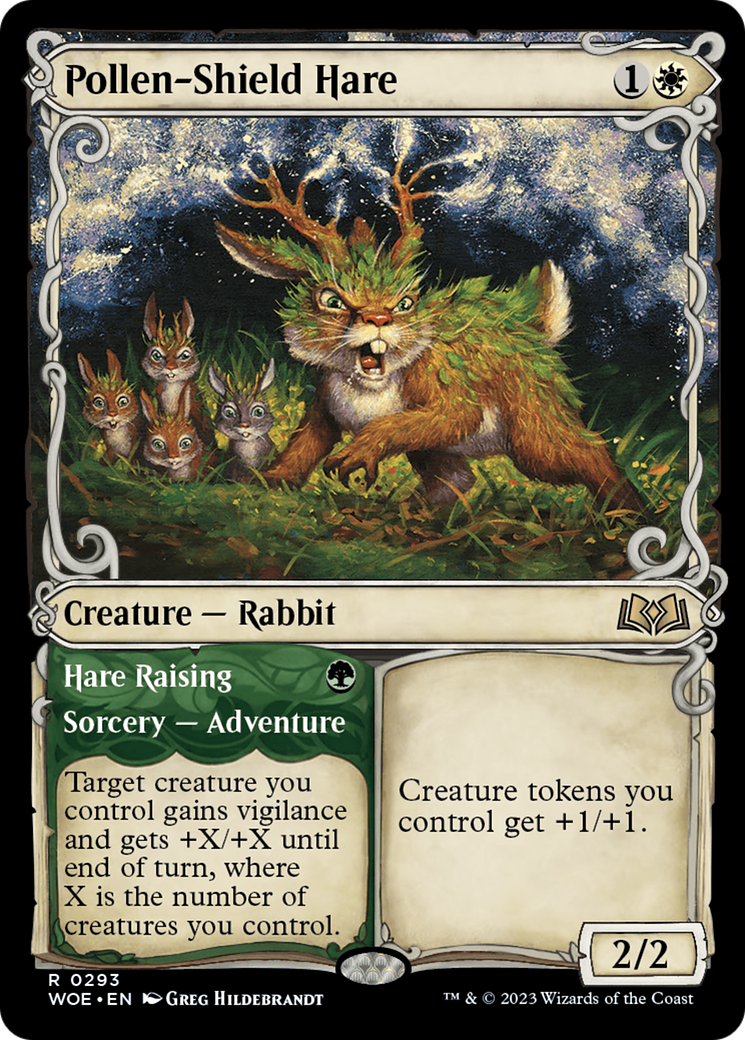 Pollen-Shield Hare // Hare Raising (Promo Pack) [Wilds of Eldraine Promos] - The Mythic Store | 24h Order Processing