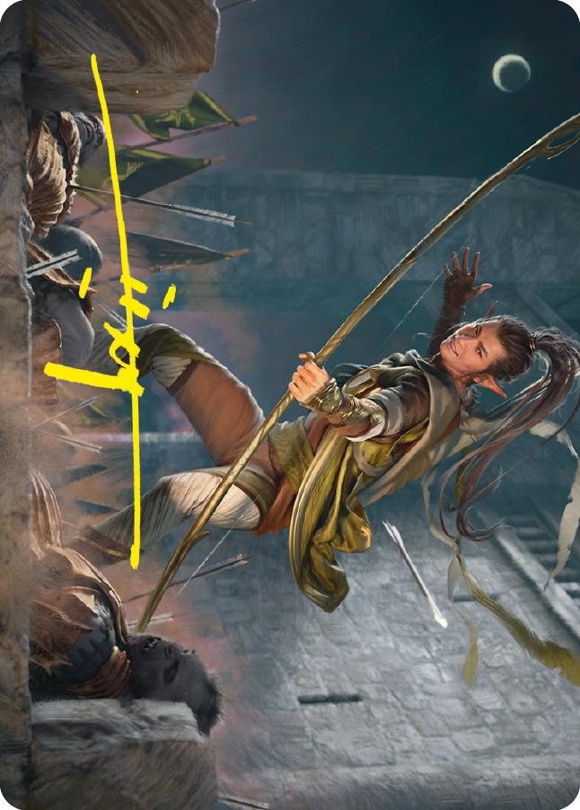 Legolas, Counter of Kills Art Card (Gold-Stamped Signature) [The Lord of the Rings: Tales of Middle-earth Art Series] - The Mythic Store | 24h Order Processing