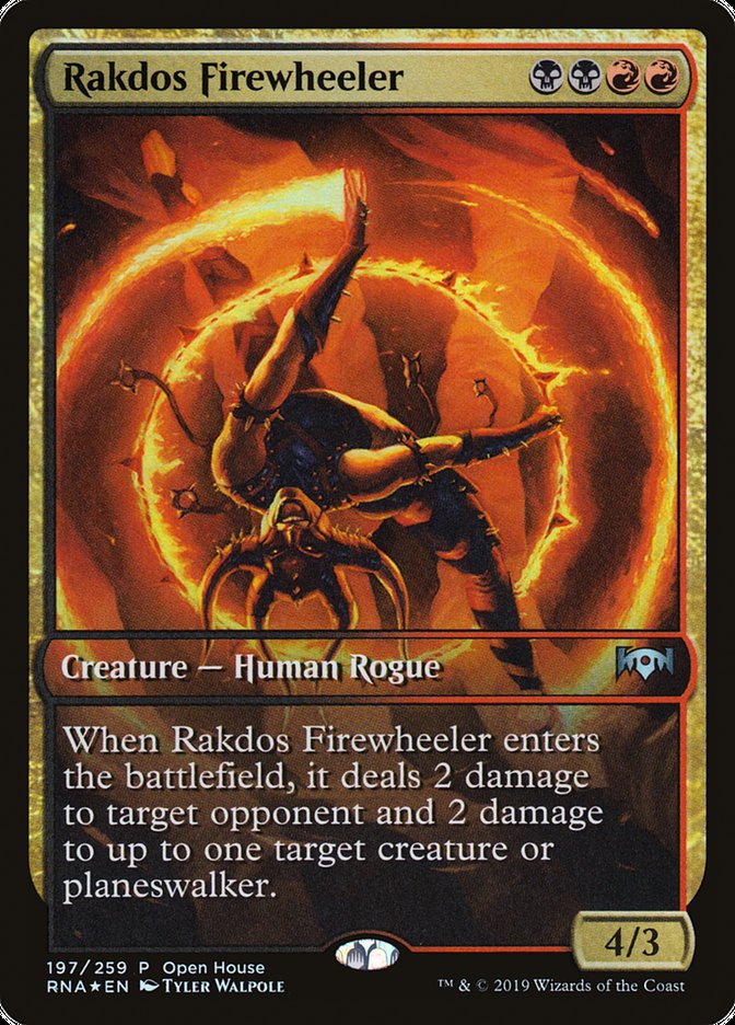 Rakdos Firewheeler (Open House) (Extended Art) [Ravnica Allegiance Promos] - The Mythic Store | 24h Order Processing