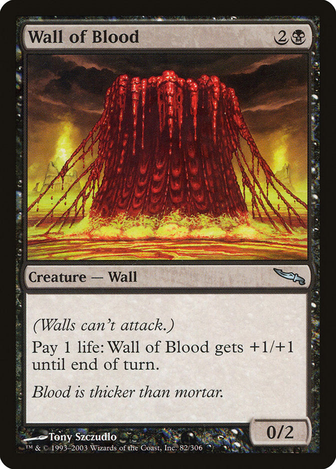 Wall of Blood [Mirrodin] - The Mythic Store | 24h Order Processing