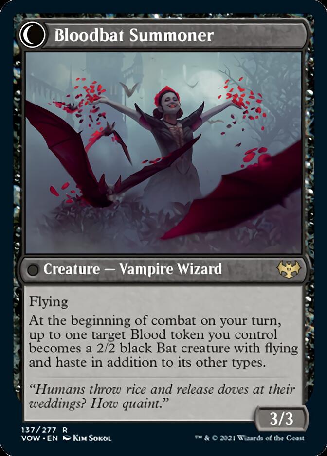 Voldaren Bloodcaster // Bloodbat Summoner [Innistrad: Crimson Vow] - The Mythic Store | 24h Order Processing