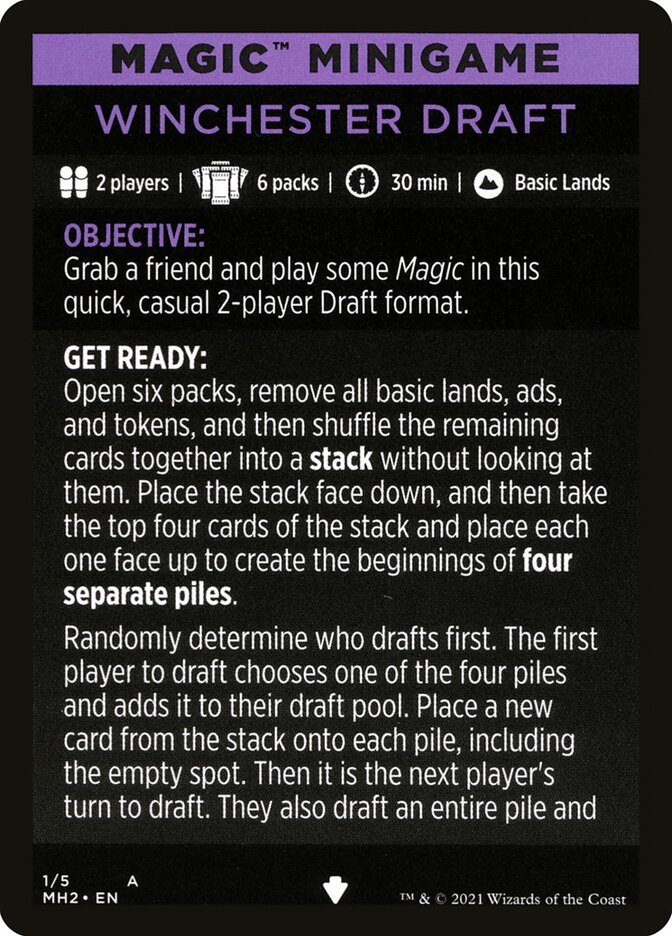 Winchester Draft (Magic Minigame) [Modern Horizons 2 Minigame] - The Mythic Store | 24h Order Processing