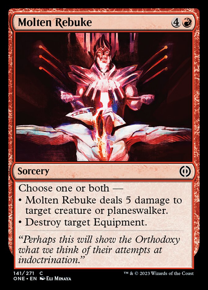 Molten Rebuke [Phyrexia: All Will Be One] - The Mythic Store | 24h Order Processing