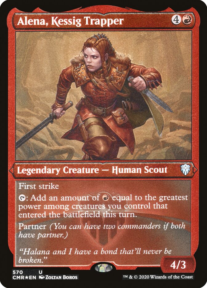 Alena, Kessig Trapper (Foil Etched) [Commander Legends] - The Mythic Store | 24h Order Processing