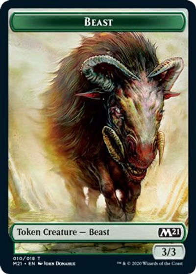 Human // Beast Double-Sided Token [Challenger Decks 2021 Tokens] - The Mythic Store | 24h Order Processing