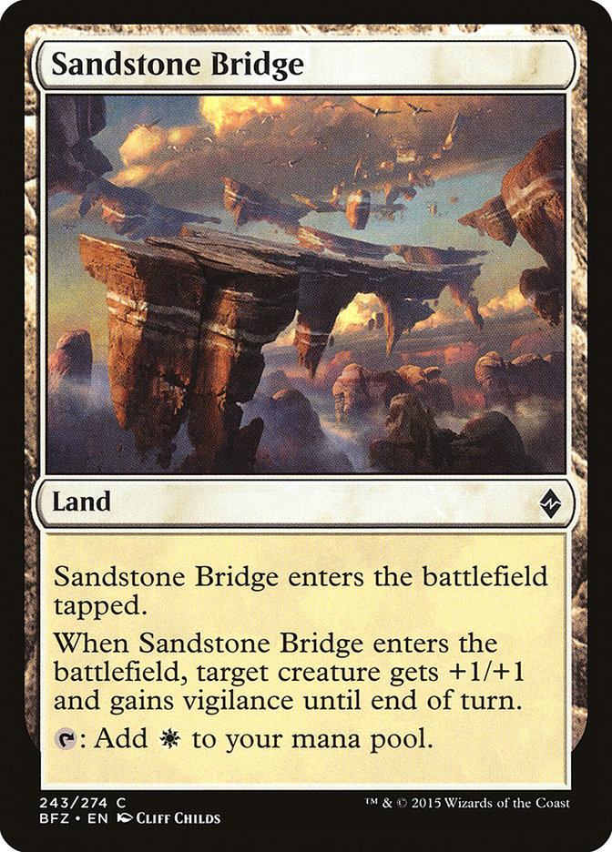 Sandstone Bridge [Battle for Zendikar] - The Mythic Store | 24h Order Processing