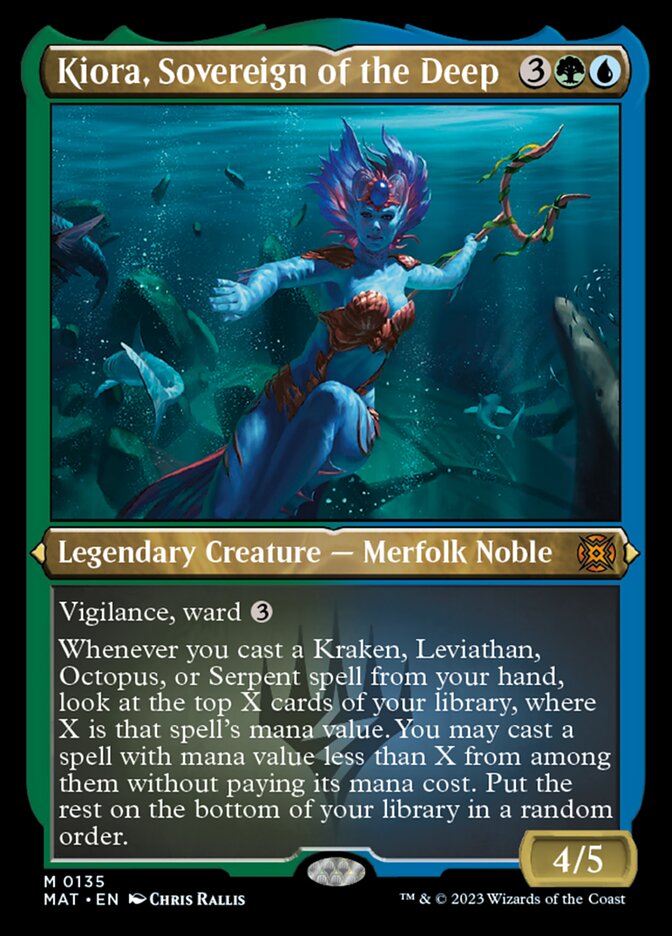Kiora, Sovereign of the Deep (Foil Etched) [March of the Machine: The Aftermath] - The Mythic Store | 24h Order Processing