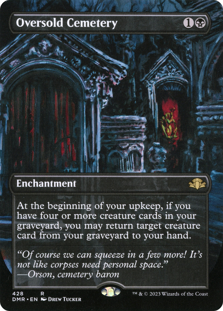 Oversold Cemetery (Borderless Alternate Art) [Dominaria Remastered] - The Mythic Store | 24h Order Processing