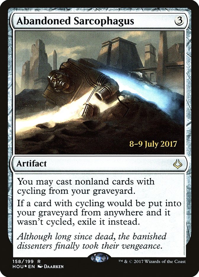 Abandoned Sarcophagus [Hour of Devastation Prerelease Promos] - The Mythic Store | 24h Order Processing