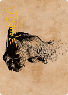 Wilson, Refined Grizzly Art Card (Gold-Stamped Signature) [Commander Legends: Battle for Baldur's Gate Art Series] - The Mythic Store | 24h Order Processing