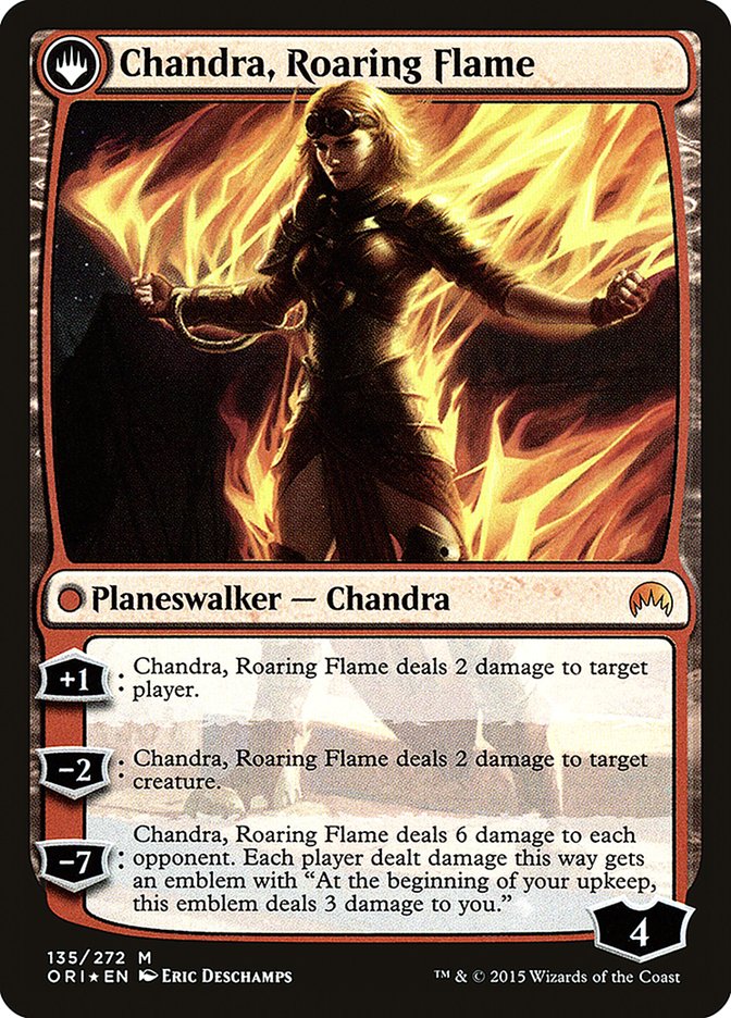 Chandra, Fire of Kaladesh // Chandra, Roaring Flame [Magic Origins Prerelease Promos] - The Mythic Store | 24h Order Processing