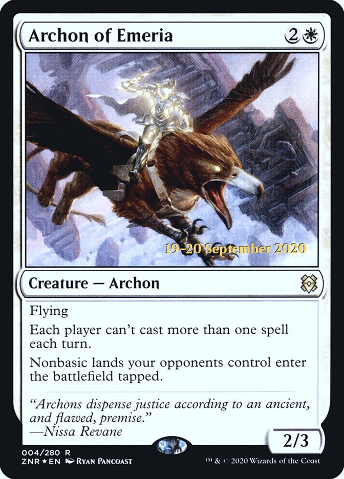 Archon of Emeria [Zendikar Rising Prerelease Promos] - The Mythic Store | 24h Order Processing