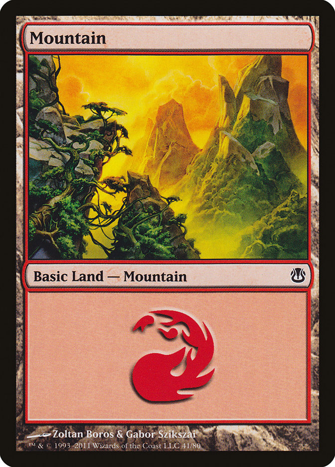 Mountain (41) [Duel Decks: Ajani vs. Nicol Bolas] - The Mythic Store | 24h Order Processing