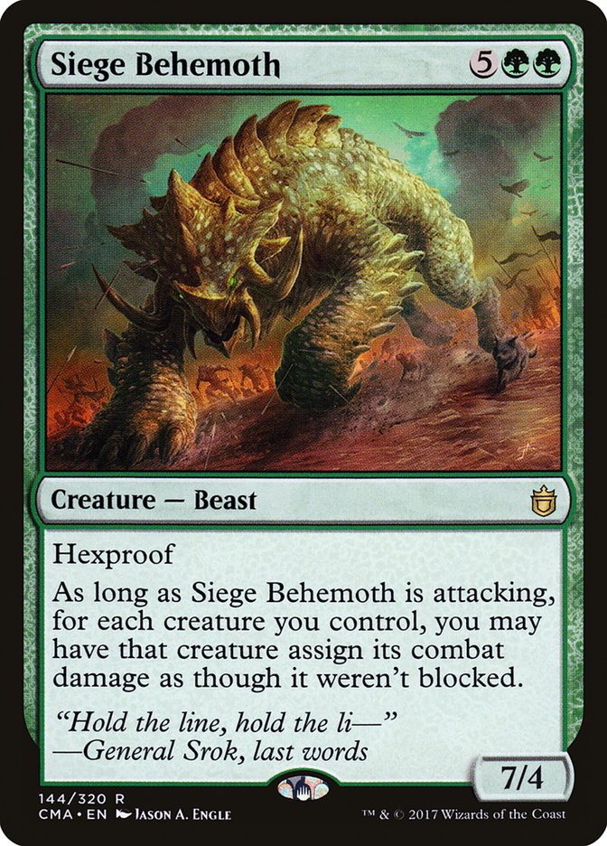 Siege Behemoth [Commander Anthology] - The Mythic Store | 24h Order Processing