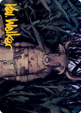 Fleshtaker Art Card (Gold-Stamped Signature) [Innistrad: Midnight Hunt Art Series] - The Mythic Store | 24h Order Processing