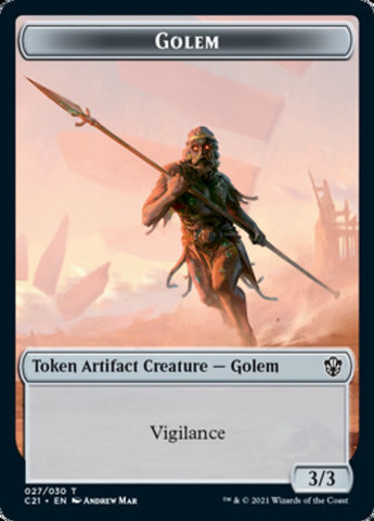 Golem (027) // Thopter Double-Sided Token [Commander 2021 Tokens] - The Mythic Store | 24h Order Processing