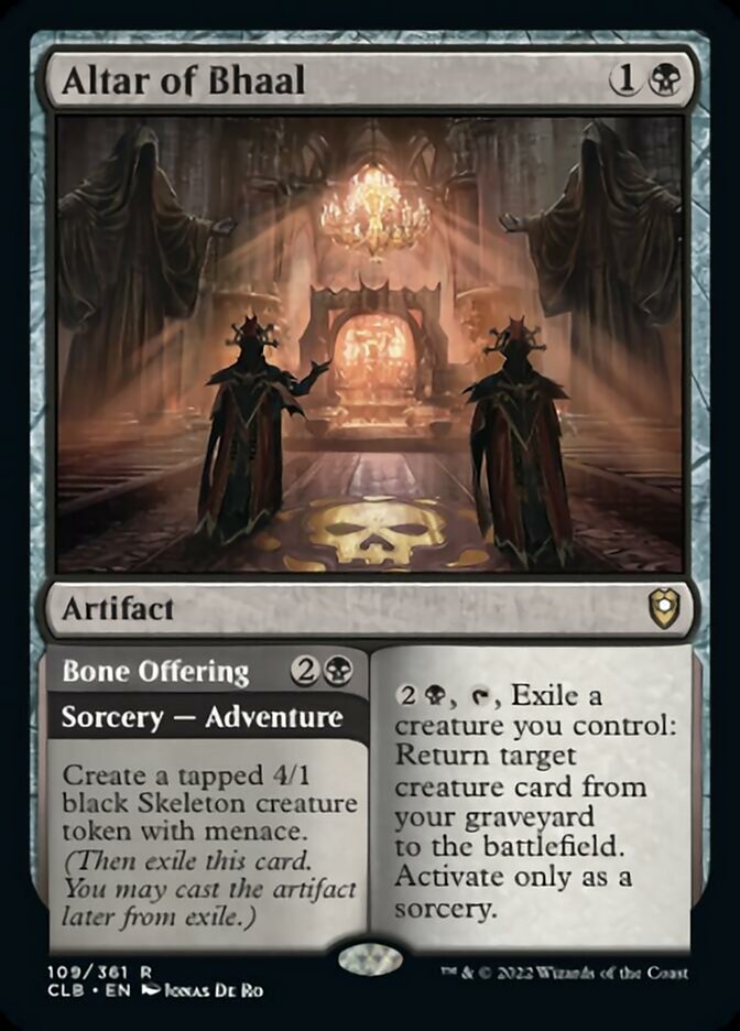 Altar of Bhaal // Bone Offering [Commander Legends: Battle for Baldur's Gate] - The Mythic Store | 24h Order Processing