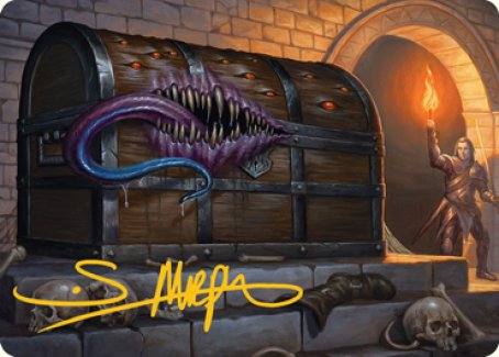 Mimic Art Card (Gold-Stamped Signature) [Dungeons & Dragons: Adventures in the Forgotten Realms Art Series] - The Mythic Store | 24h Order Processing