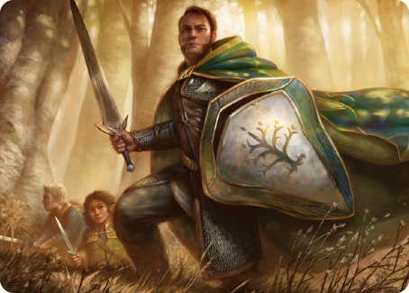 Boromir, Warden of the Tower Art Card [The Lord of the Rings: Tales of Middle-earth Art Series] - The Mythic Store | 24h Order Processing