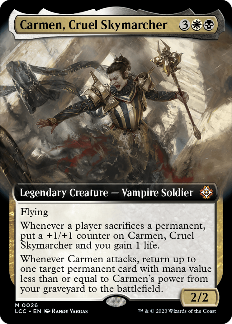 Carmen, Cruel Skymarcher (Extended Art) [The Lost Caverns of Ixalan Commander] - The Mythic Store | 24h Order Processing