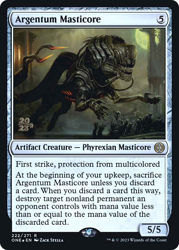 Argentum Masticore [Phyrexia: All Will Be One Prerelease Promos] - The Mythic Store | 24h Order Processing