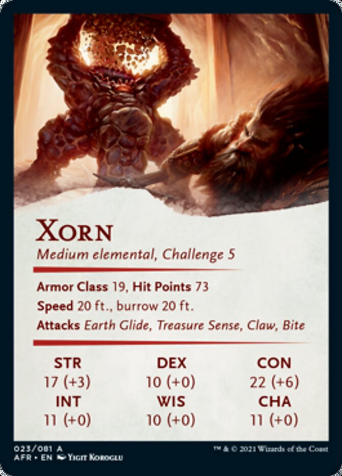 Xorn Art Card [Dungeons & Dragons: Adventures in the Forgotten Realms Art Series] - The Mythic Store | 24h Order Processing