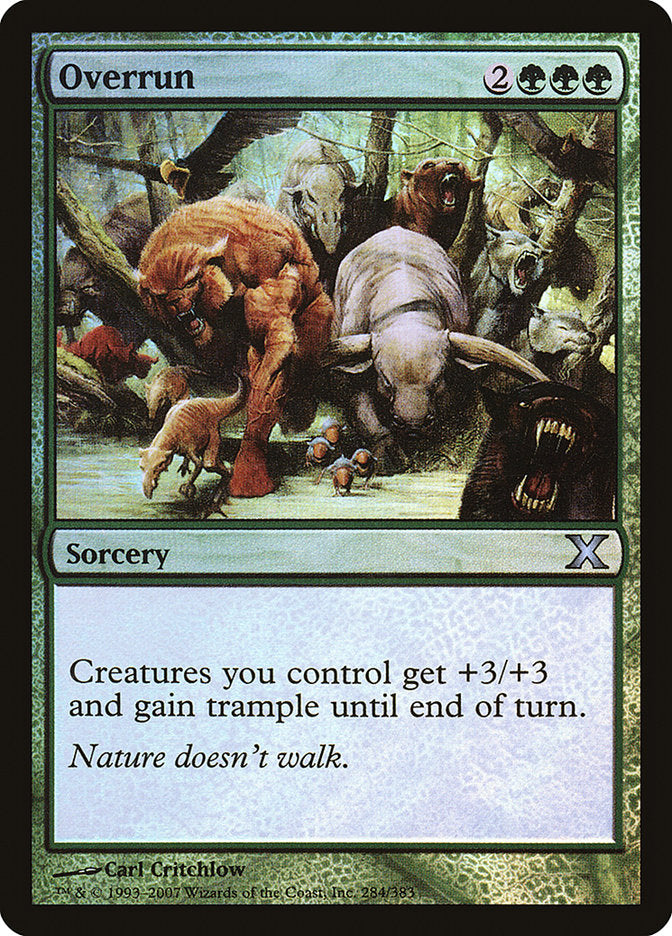 Overrun (Premium Foil) [Tenth Edition] - The Mythic Store | 24h Order Processing