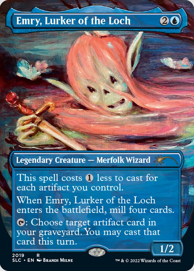 Emry, Lurker of the Loch (Borderless) [Secret Lair 30th Anniversary Countdown Kit] - The Mythic Store | 24h Order Processing